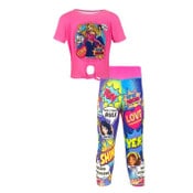 Wholesale - FAIRYTALE PRINCESS TIE FRONT T-SHIRT ACTIVEWEAR SET COMIC STRIP 4-ASST SIZE 4-6X C/P 48, UPC: 850054758101